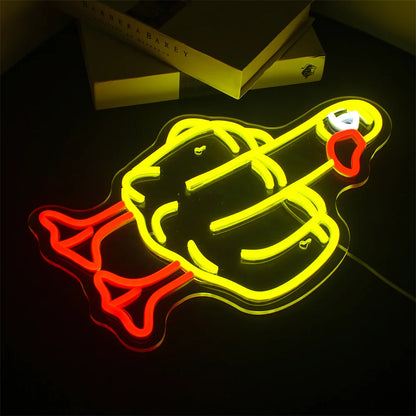 Duck 5V Mini USB  LED Neon Sign - Budget-Friendly