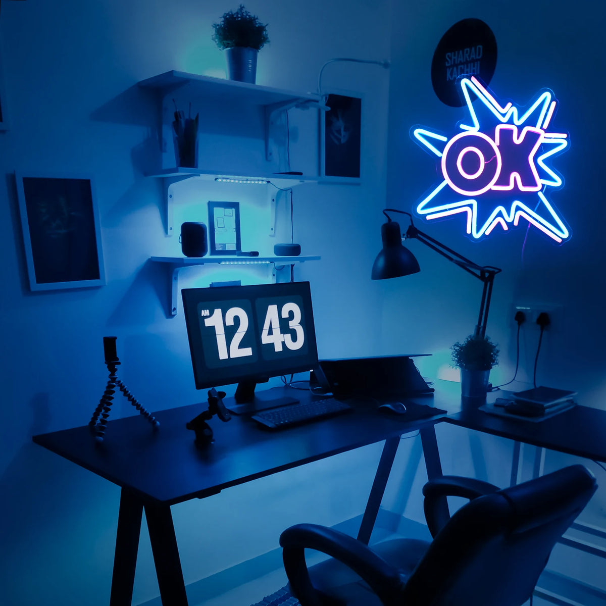 OK – Комиксов взрив – LED неонова табела (5 V USB)