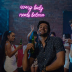 Every Body Needs Balance – LED neoninė iškaba (5 V USB)