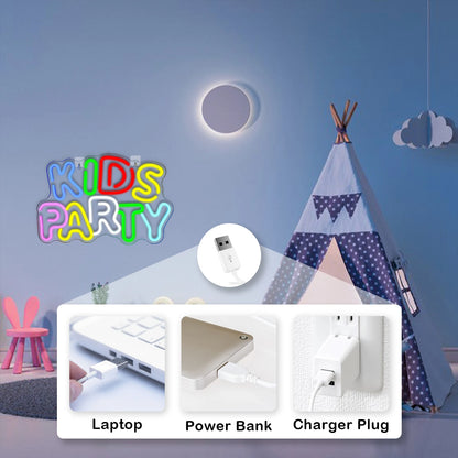 Kids Party 5V Mini USB LED Neon Sign - Budget Friendly