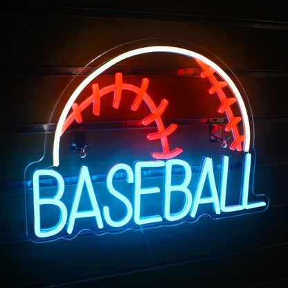 Baseball 5V Mini USB LED Neon Sign - Budget Friendly