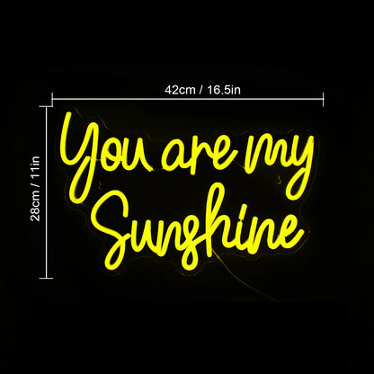 You Are My Sunshine 5V Mini USB LED Neon Sign - Budget Friendly