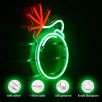 Zelený 5V USB LED světelný nápis - Cenově dostupný