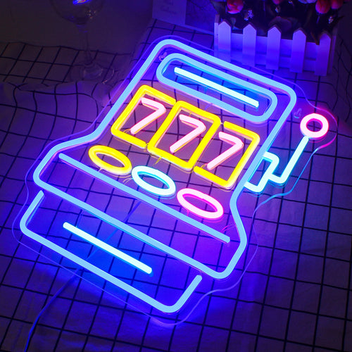 Enseigne LED USB 5V 777 Salle de Jeux - Économique