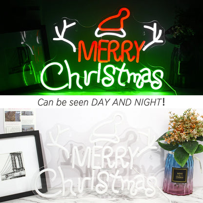 Christmas 5V USB LED Neon Sign - Budget Friendly