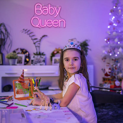 Baby Queen 5V Mini USB LED Neon Sign - Budget Friendly