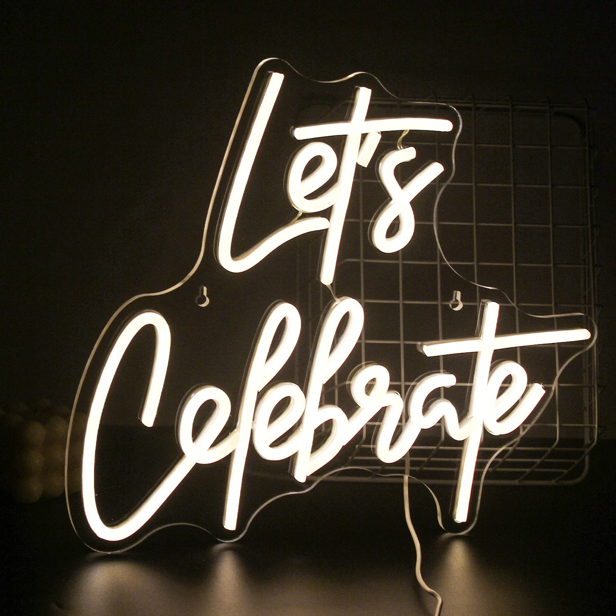 Let's Celebrate – LED-neonskilt (5 V USB)