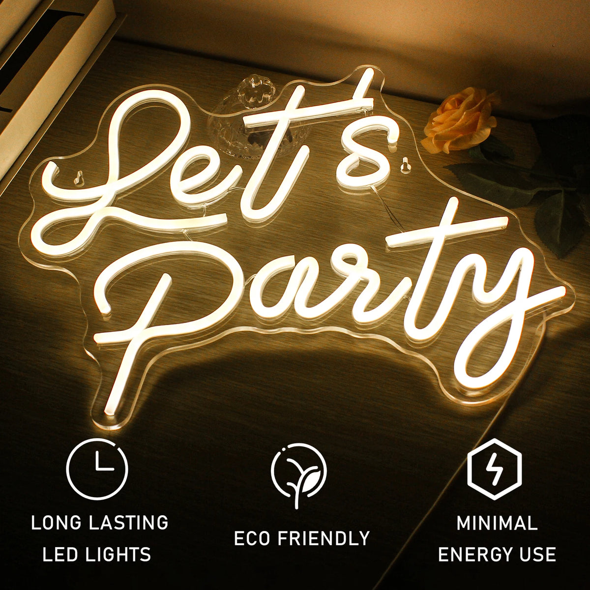 Let's Party – néon LED (5 V USB)