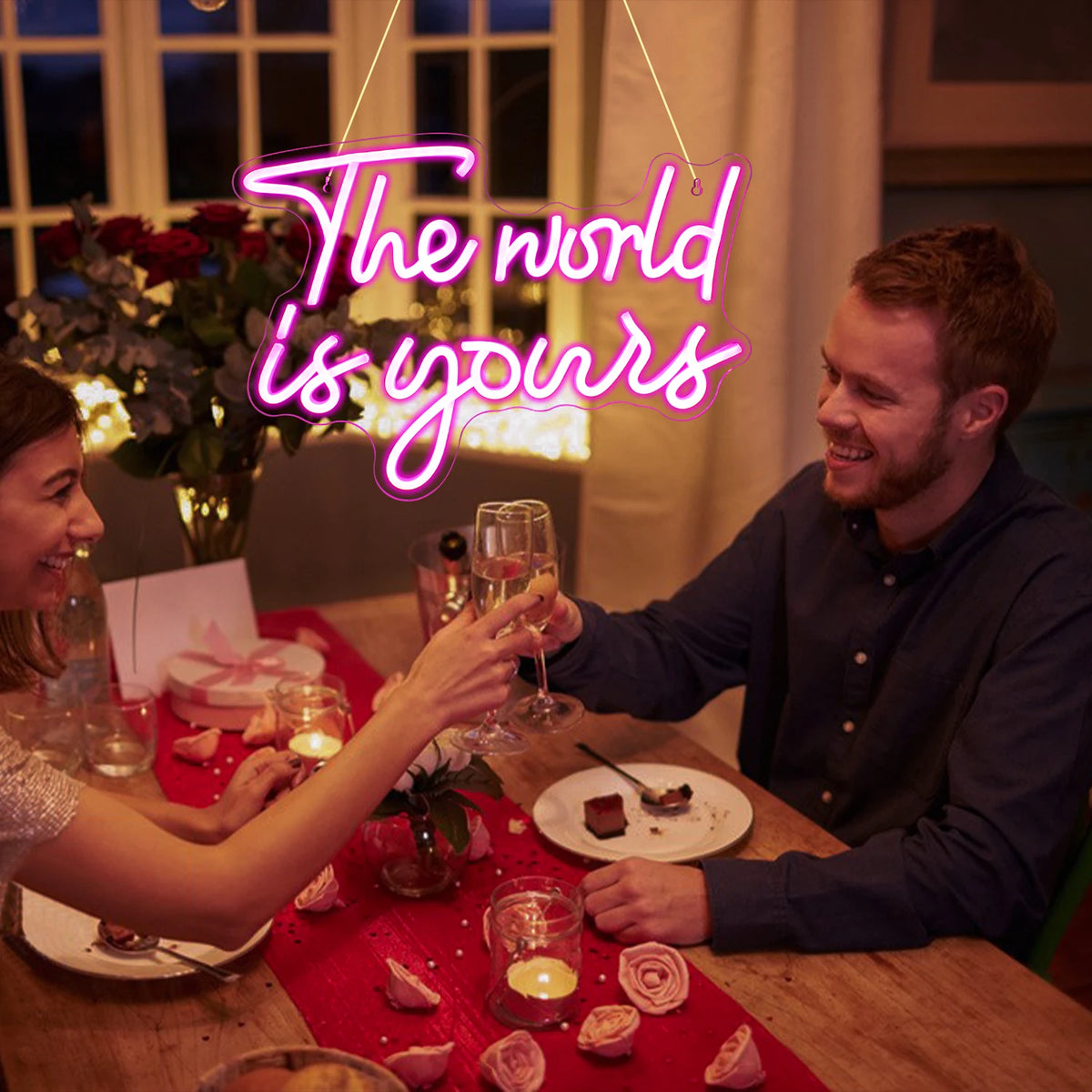 The World Is Yours – LED неонова табела (5 V USB)
