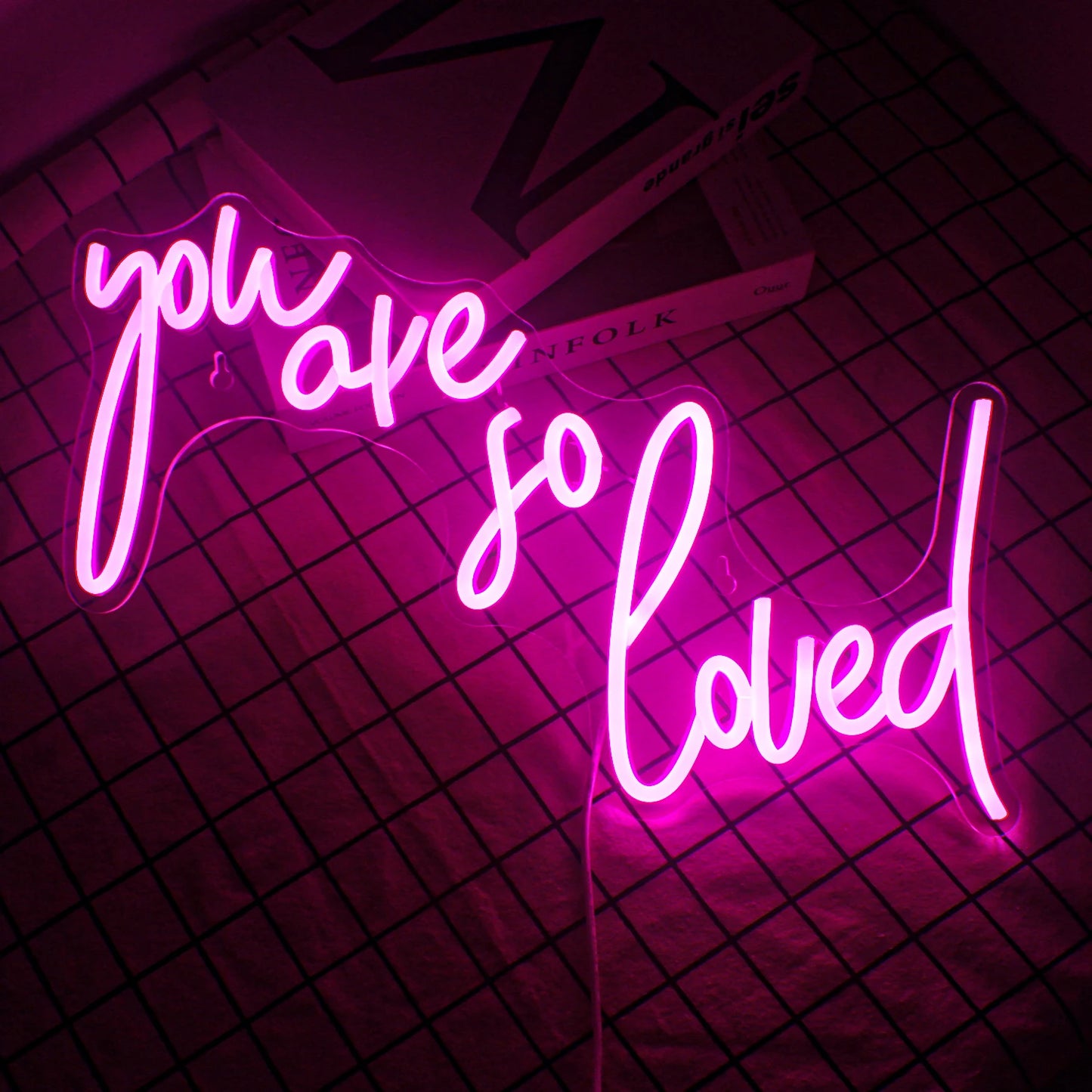 You Are So Loved 5V Mini USB  LED Neon Sign - Budget-Friendly