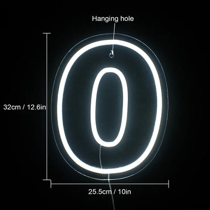 Birthday Number 5V USB LED Neon Sign - Budget Friendly