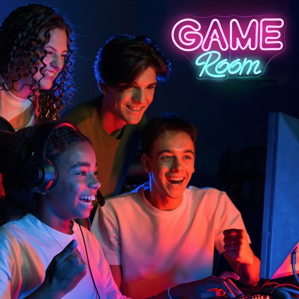 Game Room – επιγραφή LED νέον (5 V USB)