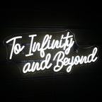To Infinity and Beyond – napis LED (5 V USB)