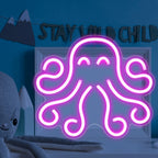 Caracatiță – decorațiune neon LED (5 V USB)