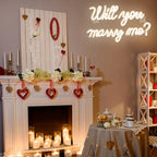 Will You Marry Me Wedding Proposal Decoration Party – LED-Neonschild (5 V USB)