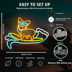 Cartel LED Dimmable Perro Corgi 5V USB Tienda de Mascotas - Económico