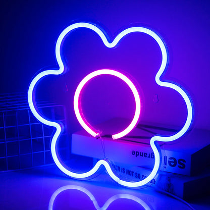 LED Flower 5V Mini USB  LED Neon Sign - Budget-Friendly