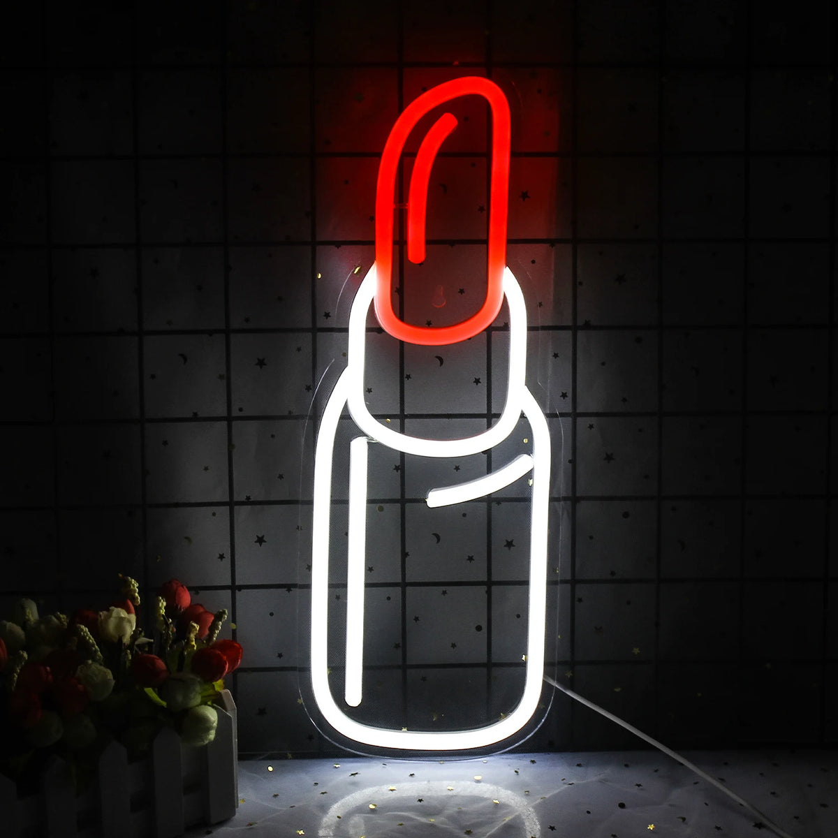 Huulepulk – LED-neoonsilt (5 V USB)