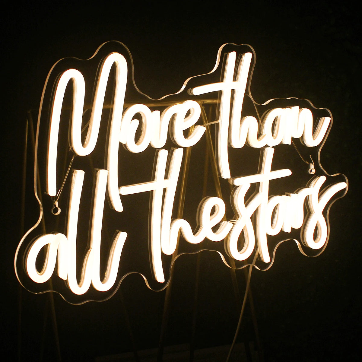 More Than All The Stars – LED-neon felirat (5 V USB)