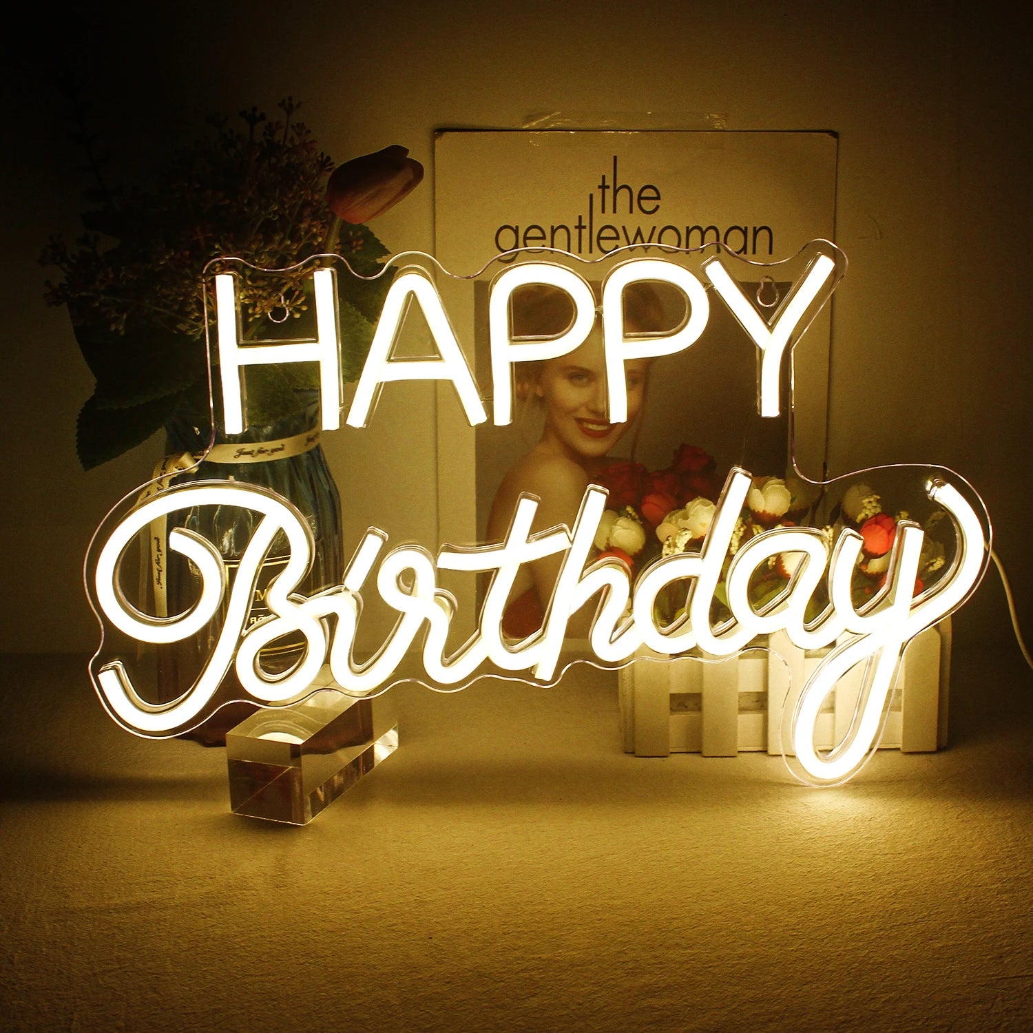 Custom Happy Birthday LED Neon Signs for Home Affordability – The Art Neon