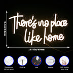 There's No Place Like Home – semn luminos neon LED (5 V USB)