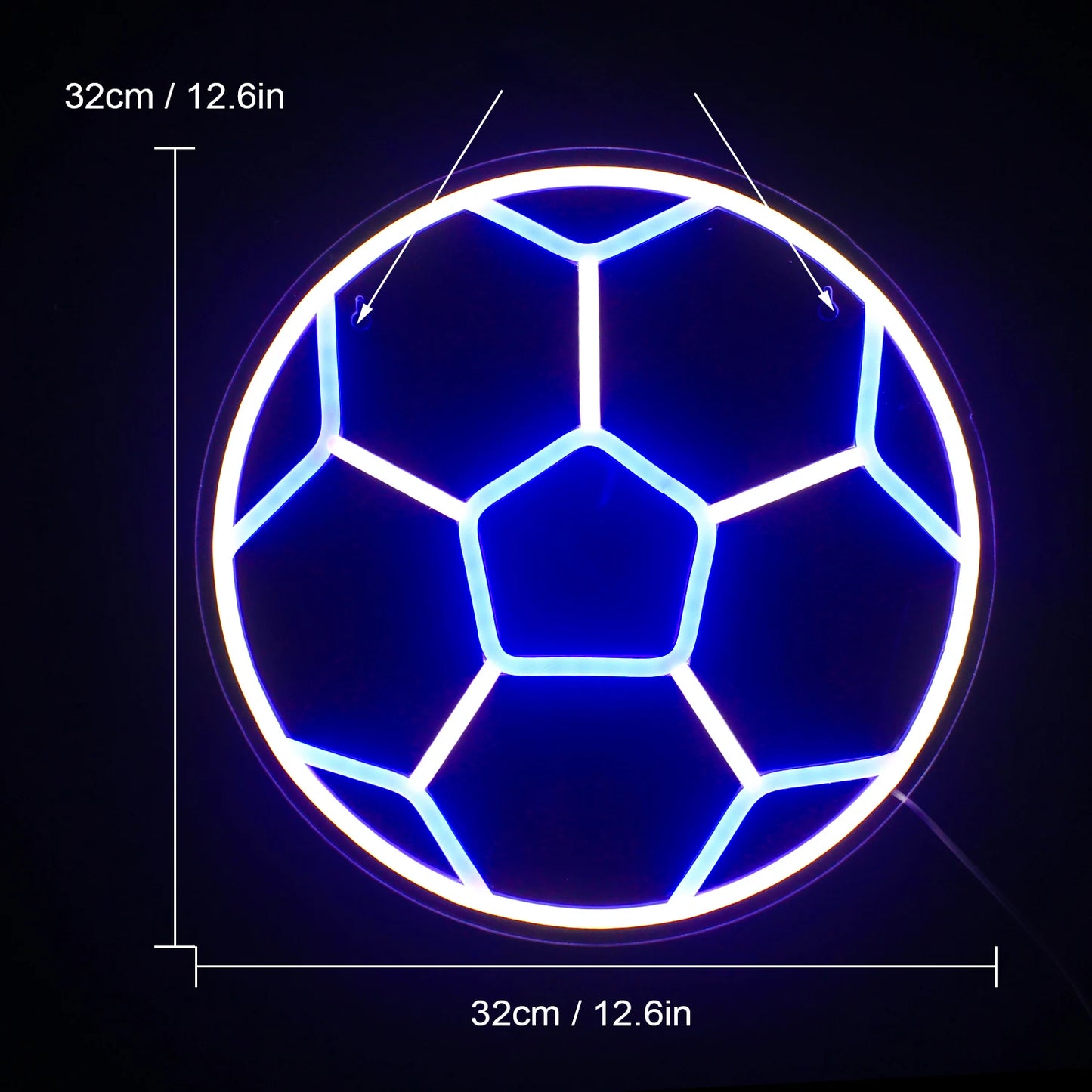 Soccer 5V Mini USB LED Neon Sign - Budget Friendly