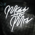 Miss To Mrs 5V mini USB LED fényreklám – pénztárcabarát