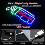 Neonový nápis Golf 5V Mini USB LED – cenově dostupný