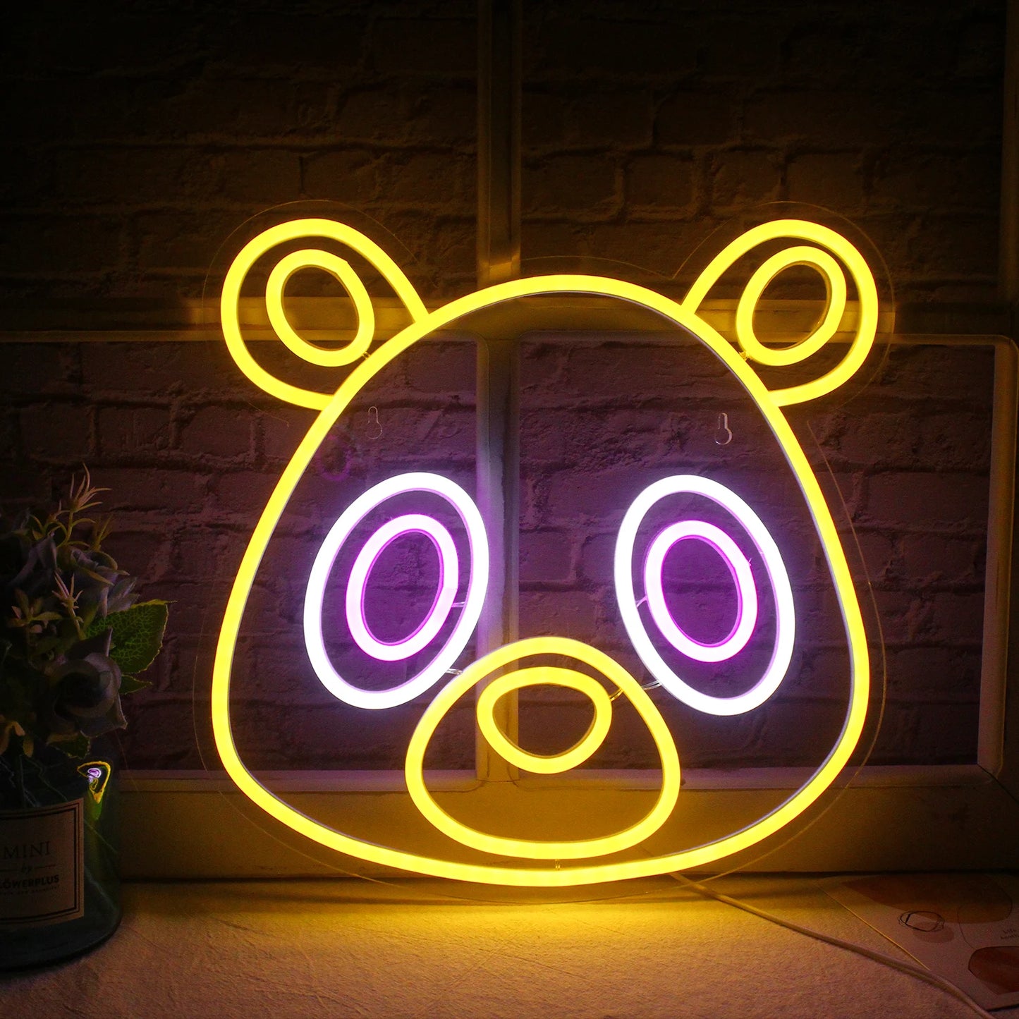 Bear Anime 5V Mini USB LED Neon Sign - Budget Friendly