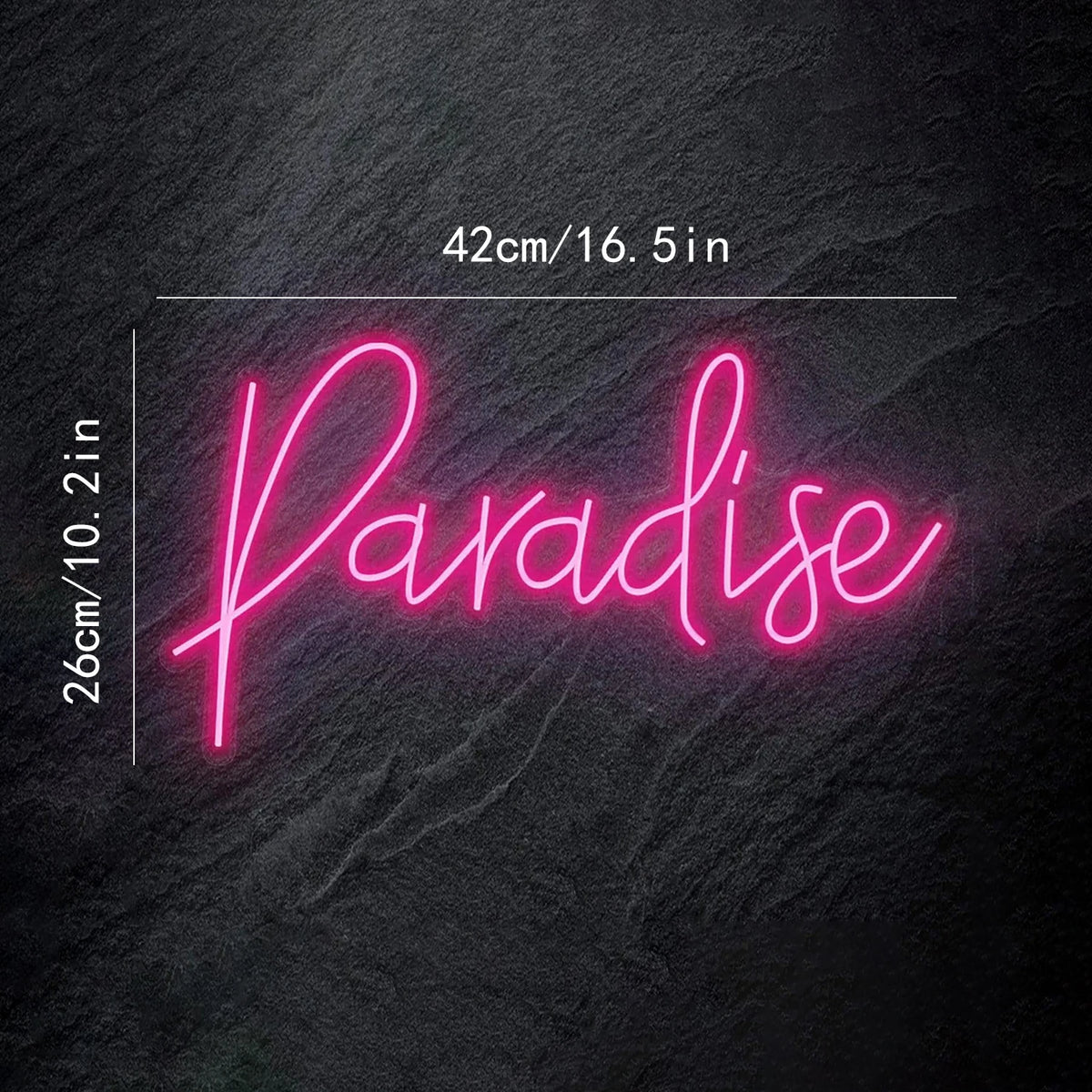 Paradise – LED-Neon-Schriftzug (5 V USB)