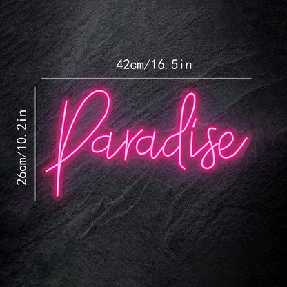 Paradise 5V Mini USB LED Neon Sign - Budget Friendly