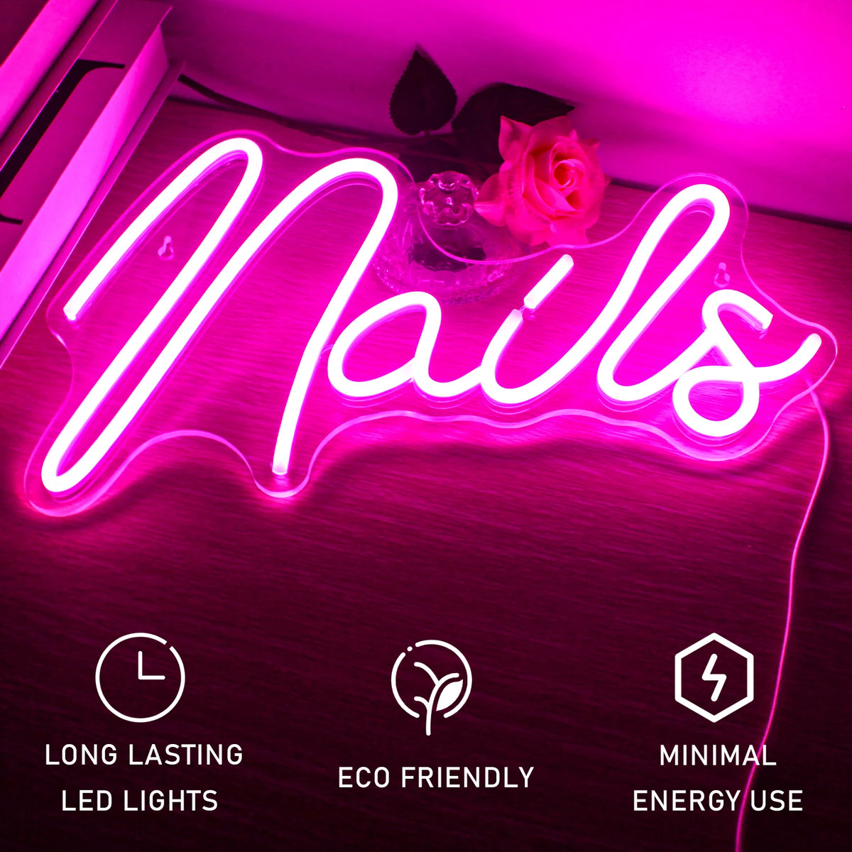 Nails – néon LED (5 V USB)