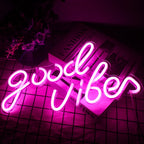 Good Vibes – semn luminos neon LED (5 V USB)