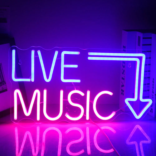 Faste musikmotiver – LED-neonskilt (5 V USB)