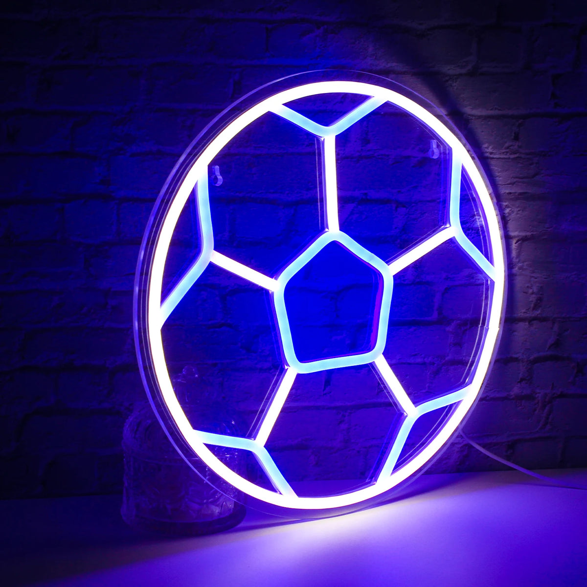 Fotbal – decorațiune neon LED (5 V USB)