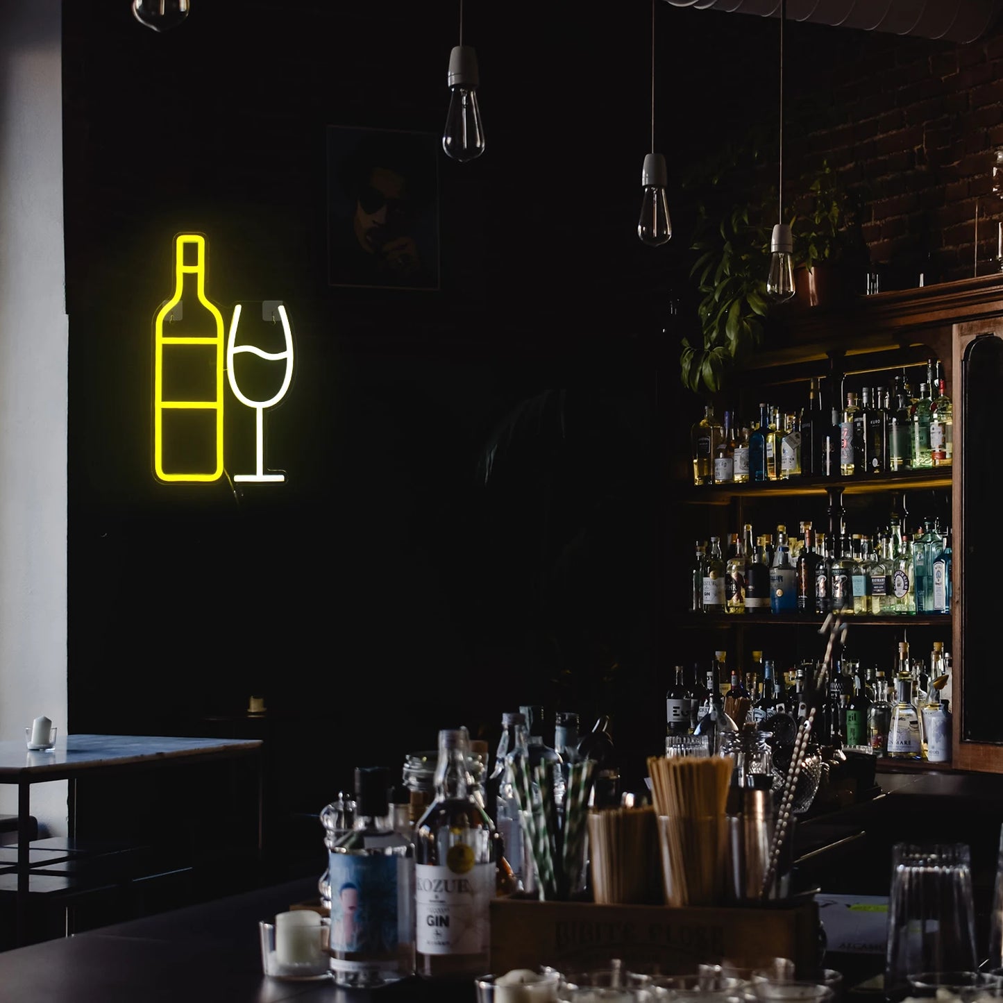 Semn Luminos LED USB 5V "Champagne BAR" - Economic