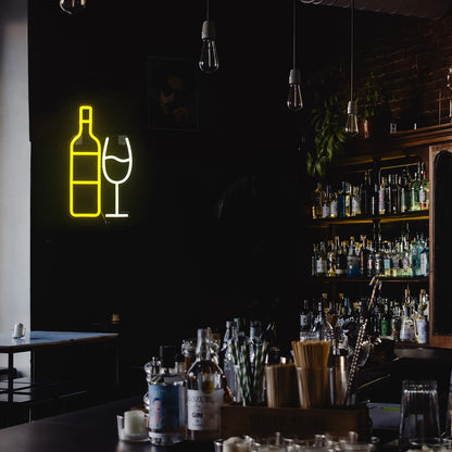 Semn Luminos LED USB 5V "Champagne BAR" - Economic