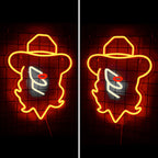 Pălării de cowgirl – decorațiune neon LED (5 V USB)