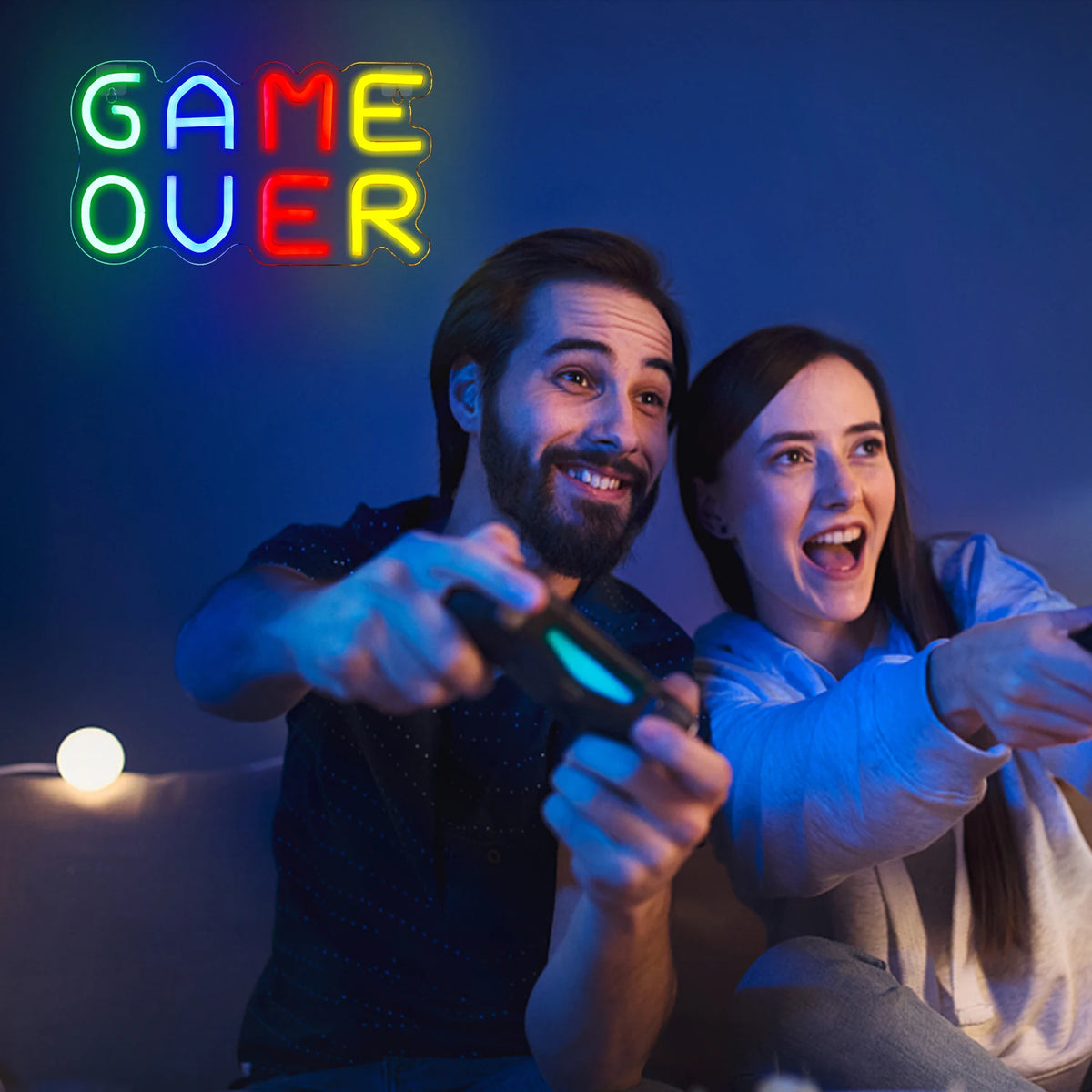 Game Over – LED-neoonsilt (5 V USB)