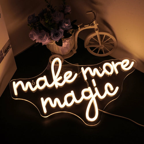 Make More Magic – cartel de neón LED (5 V USB)