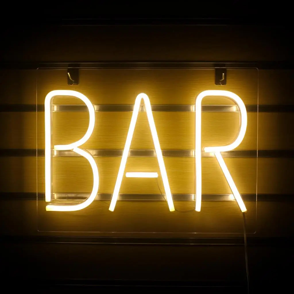 Led Neon Bar BAR LED Neon Sign: Affordable Custom Designs for Home – The Art Neon