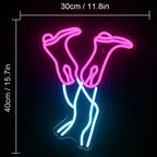 Bota vaquera rosa – neón LED (5 V USB)