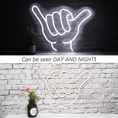 Gesture Encourage Praise 5V Mini USB LED Neon Sign - Budget Friendly