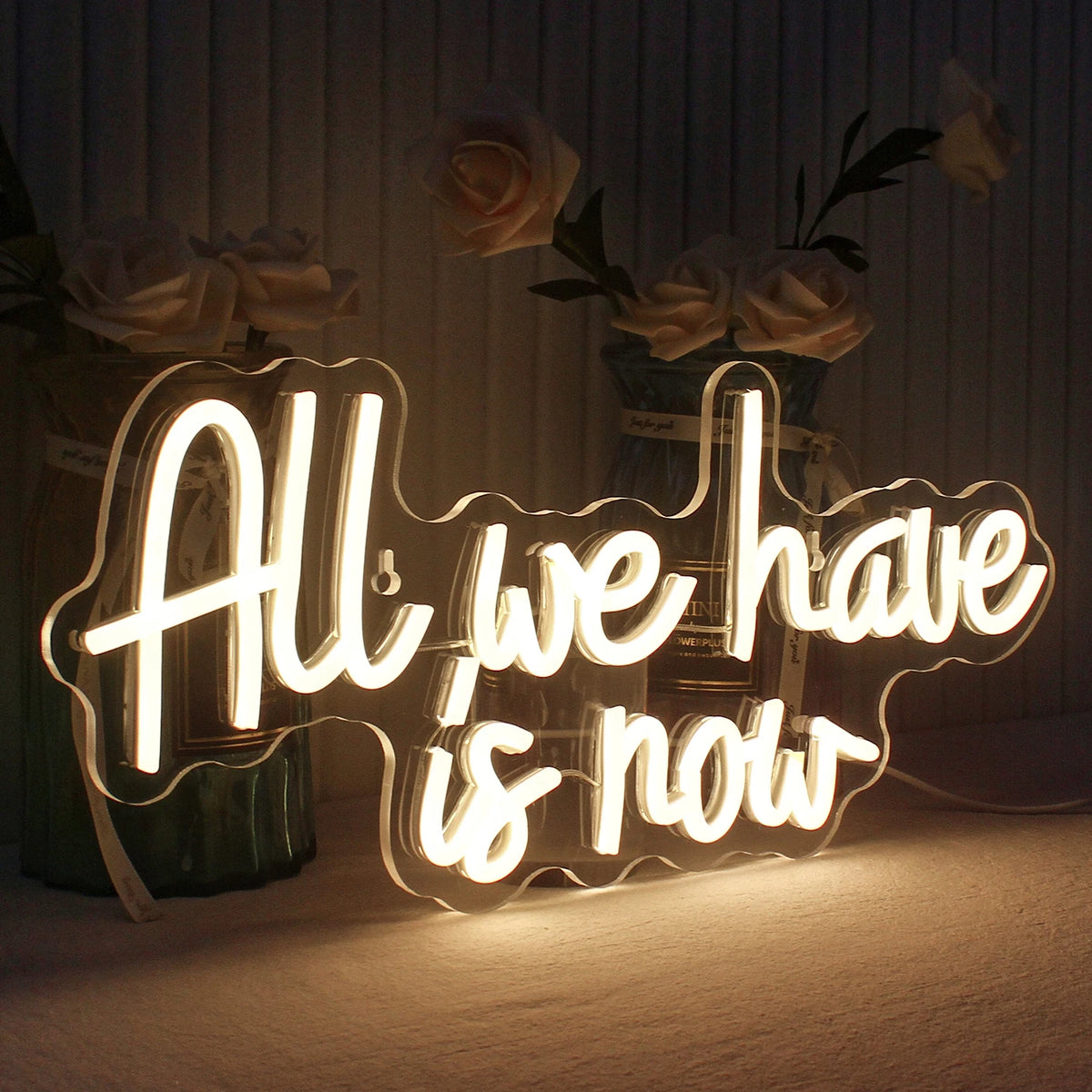 All We Have Is Now – LED-Neon-Schriftzug (5 V USB)