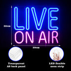 Live On Air – LED neonski napis (5 V USB)