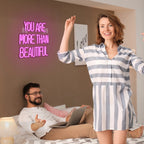You Are More Than Beautiful – LED neonska reklama (5 V USB)