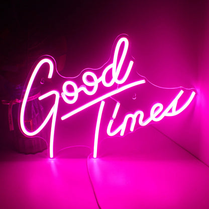 Good Times 5V Mini USB LED Neon Sign - Budget Friendly