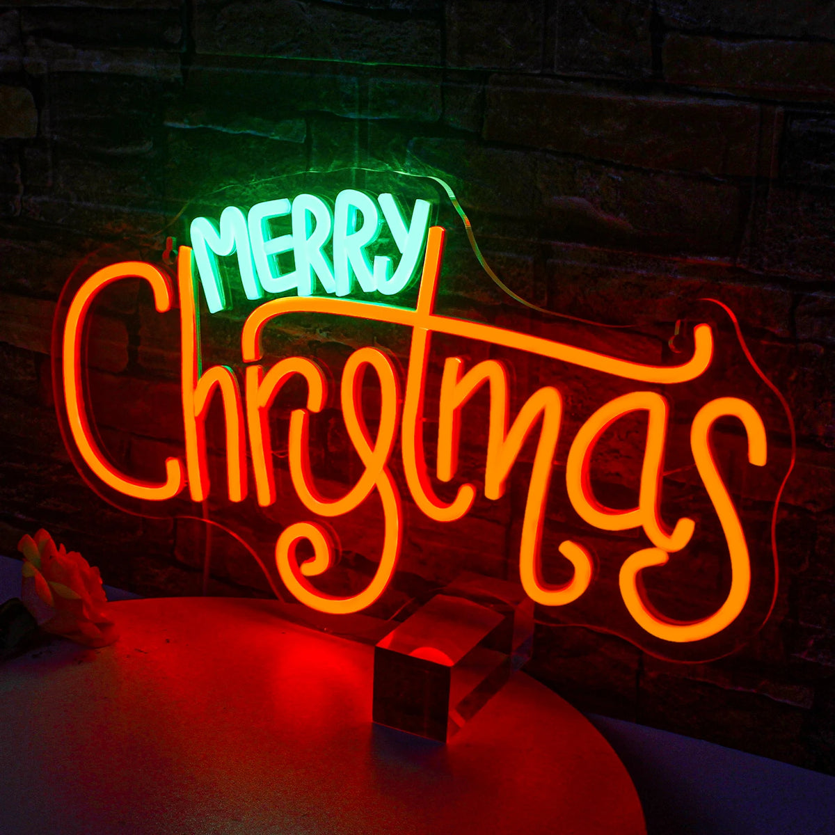 Merry Christmas – letrero de neón LED (5 V USB)