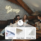 Let’s Get Cozy – LED neoninė iškaba (5 V USB)