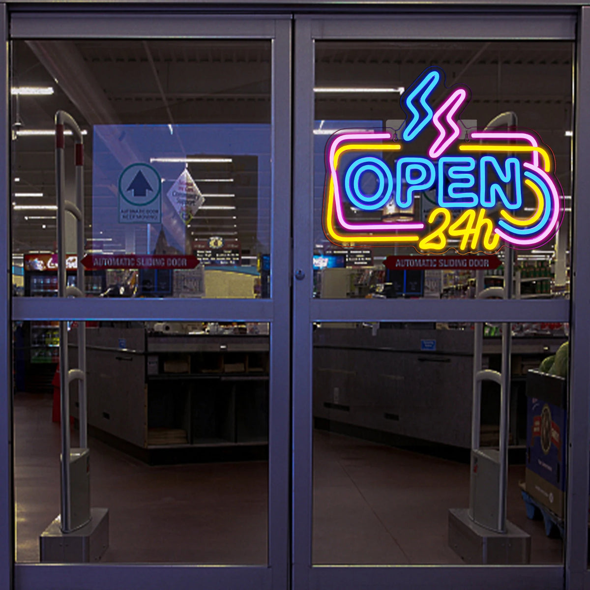 24 Hours Open 5V USB LED Neon Sign - Budget Friendly